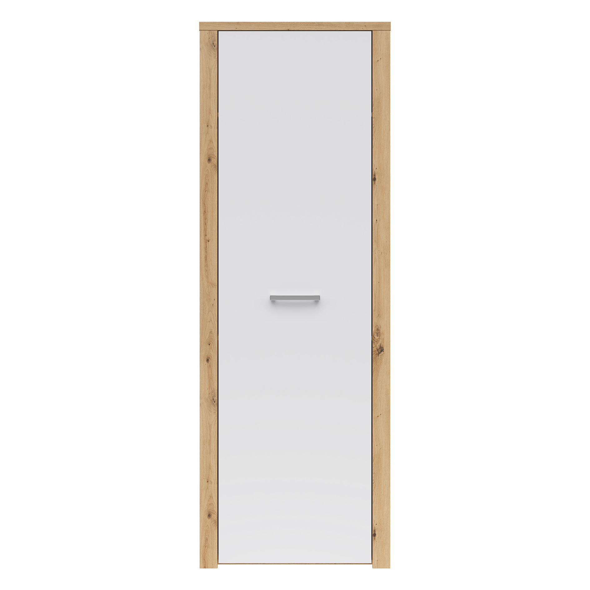 Garderobenschrank - Artisan Eiche - weiß - 70 cm breit