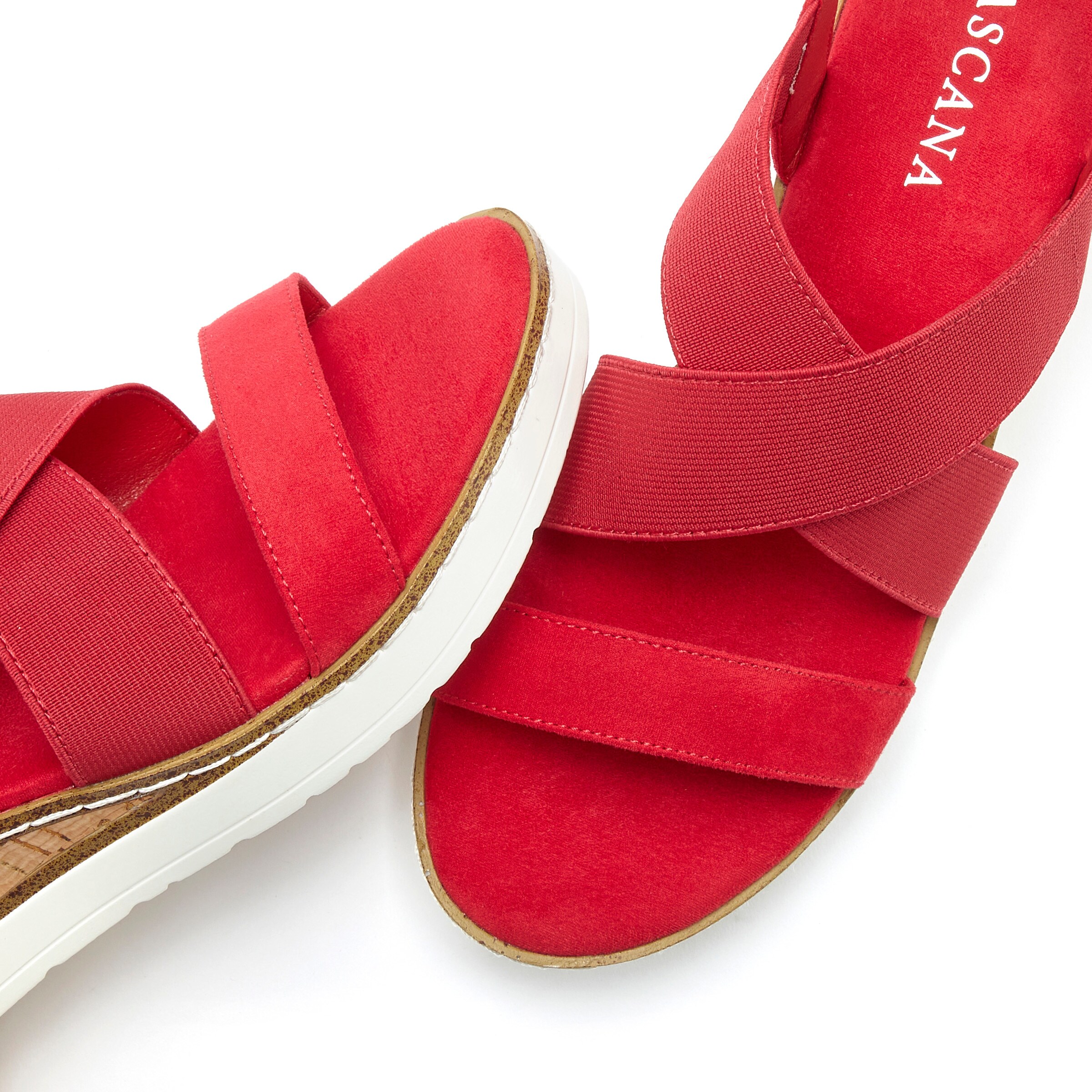 LASCANA Sandalette in rot