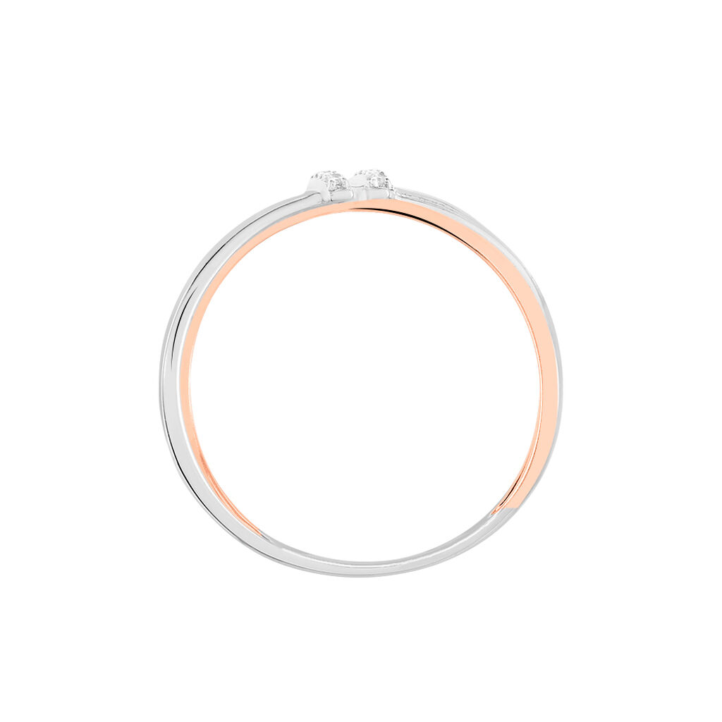Bague Tonnia Or Bicolore Diamant