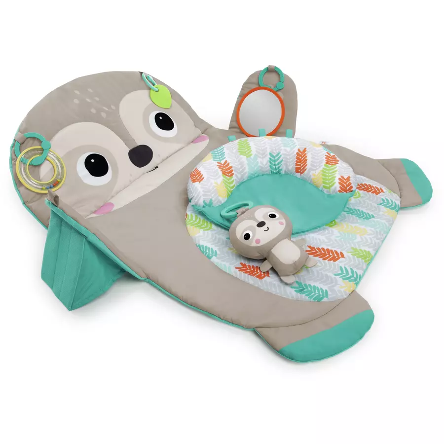 Bright Starts Tummy Time Prop & Play™ Faultier Aktivitätsmatte