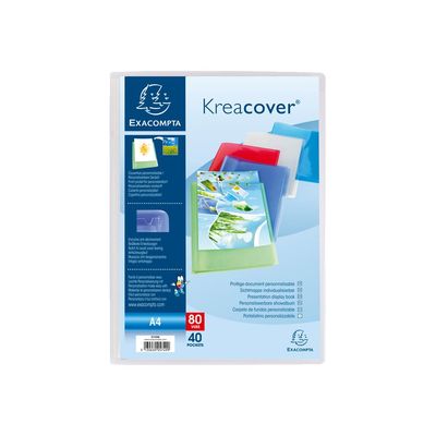 Exacompta KreaCover - Porte vues personnalisable - 80 vues - A4 - disponible dans différentes couleurs
