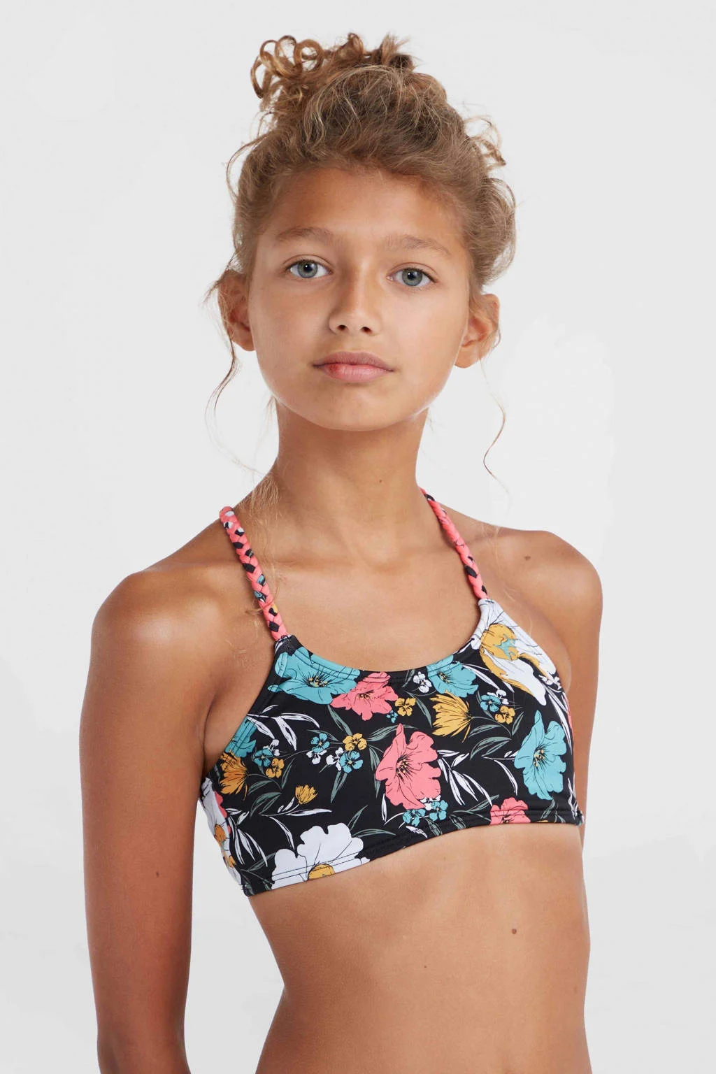 crop bikini Tropics zwart/multi
