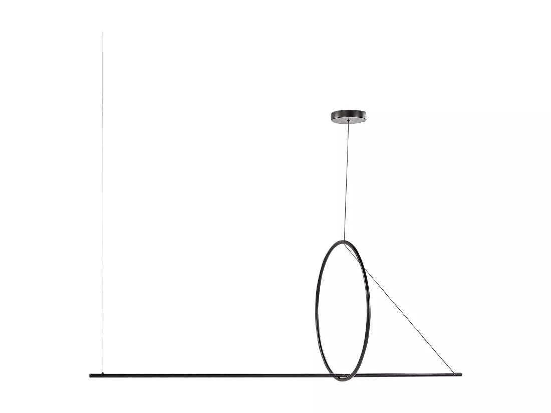 Lampe LED suspendue TAMOR Avec variateur Métal Noir