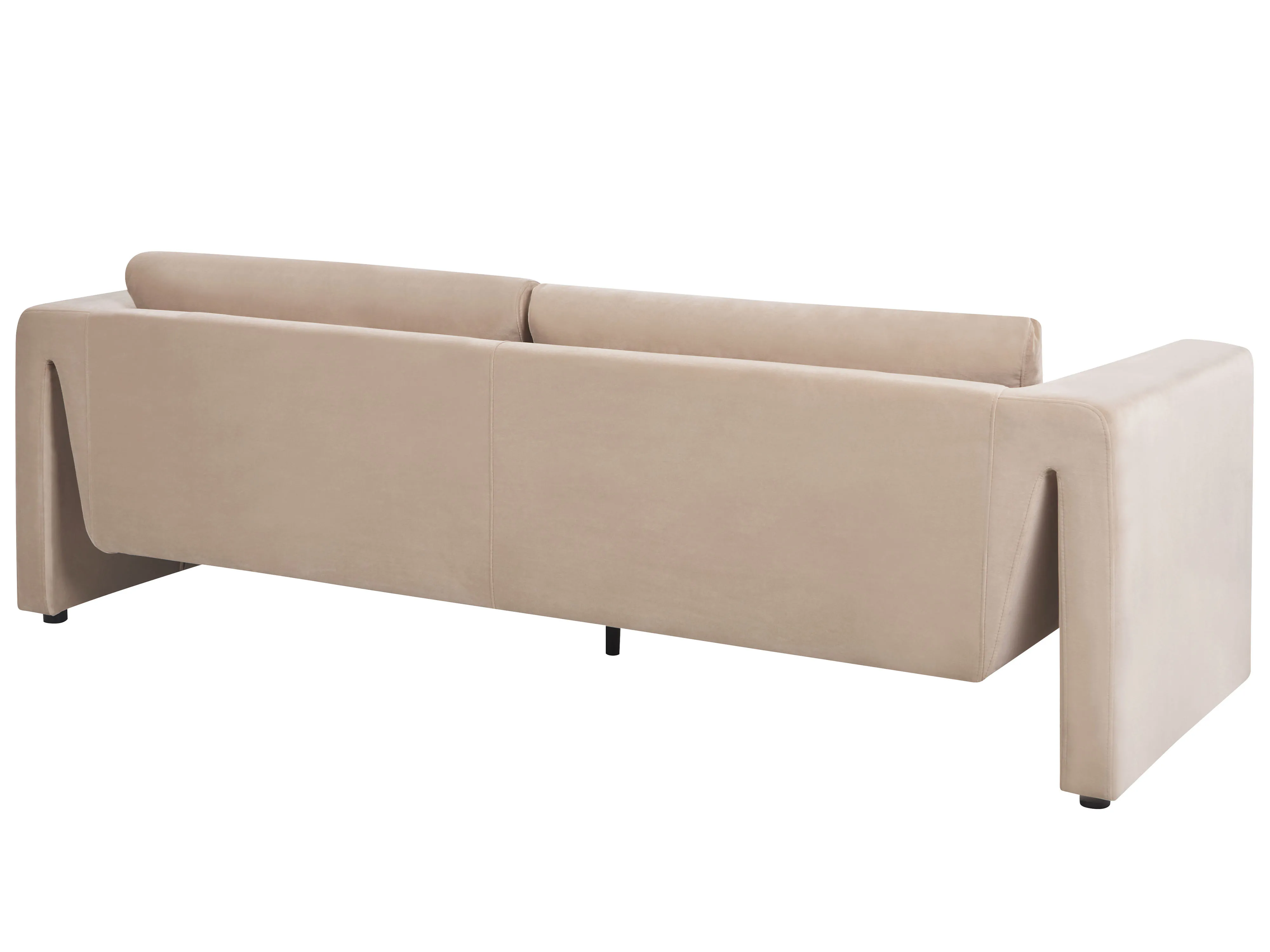 Bank 3-zits MAUNU Fluweel Zandbeige