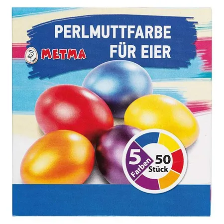 METMA Eierfarben Perlmutt, 5 Farben