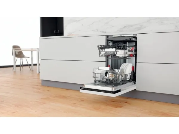 WHIRLPOOL WSIP4O33PFE - Opvaskemaskine - Sort