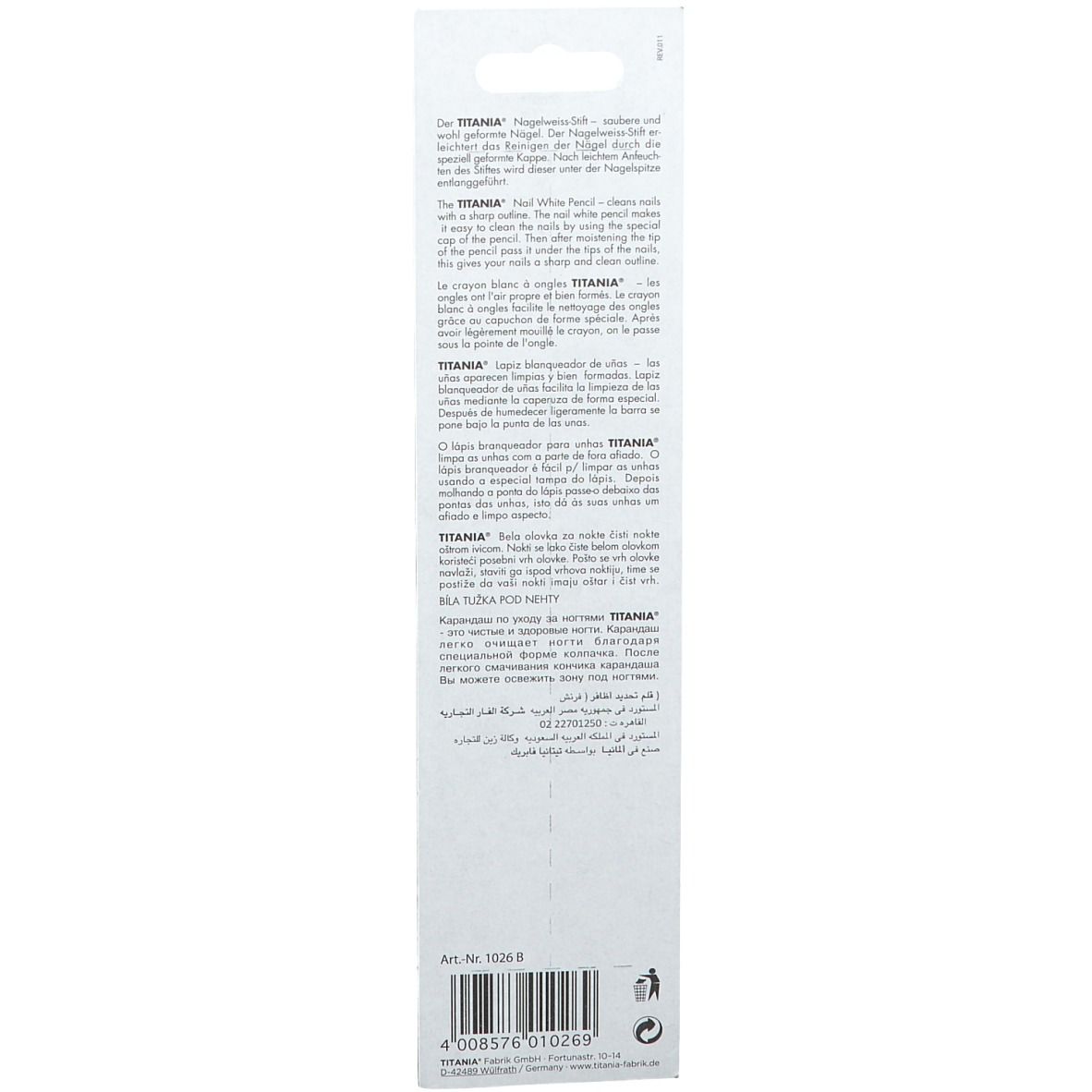TITANIA® Nagelweiss-Stift
