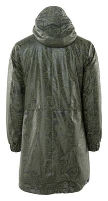Parka Rains Long Quilted Camo Vert Kaki