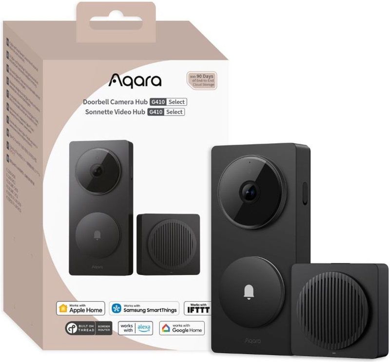 Aqara - G410 Select - Slimme Deurbel - 2K - WiFi 2.4Ghz - Werkt met Apple HomeKit