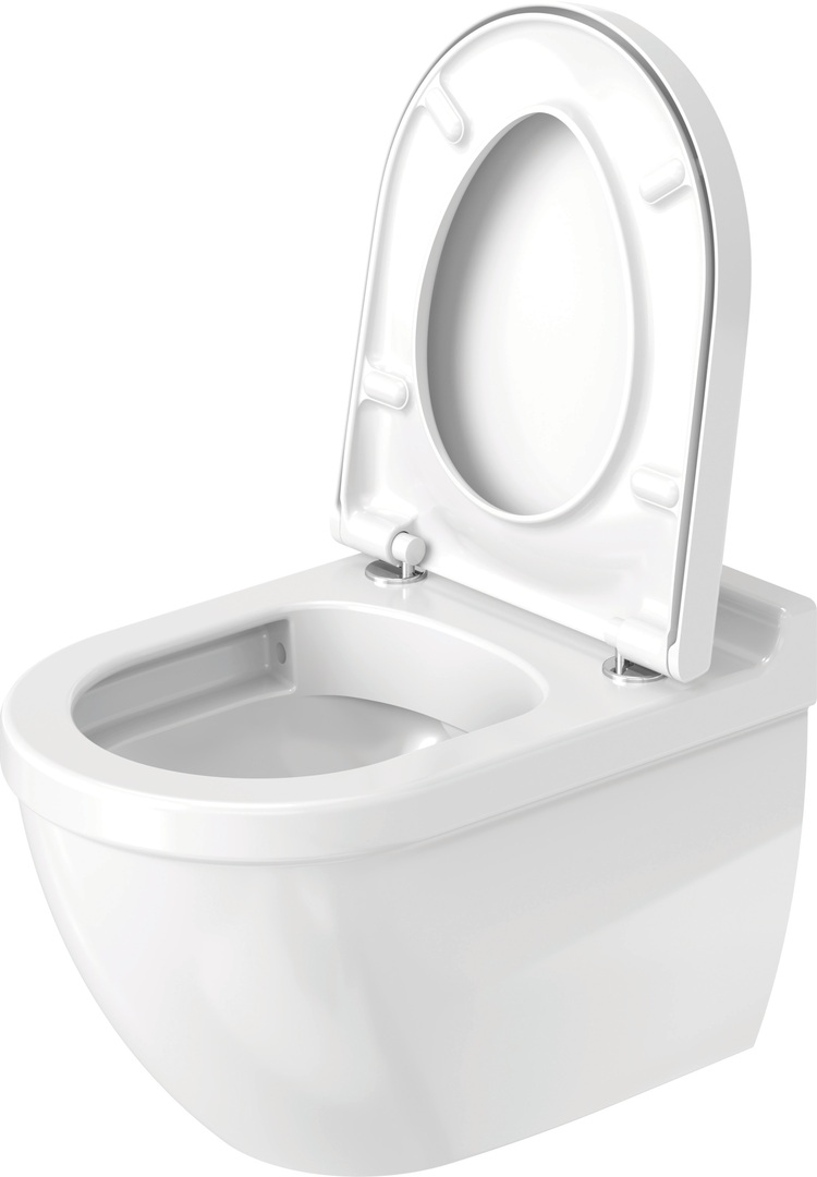 Duravit Starck 3 randloos toilet met softclose zitting en verborgen bevestiging wit glans