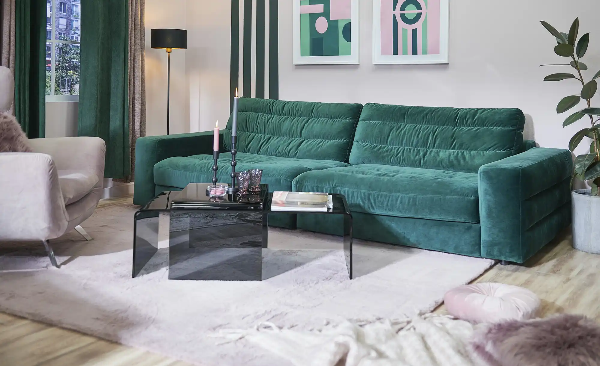 Couchtisch aus Glas Tessera