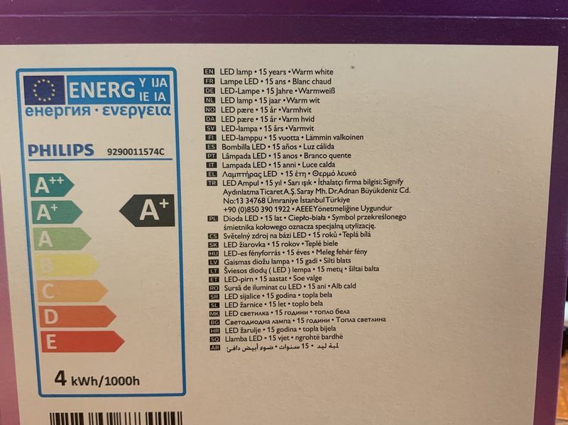 Philips - Kaarslampen - Warm Wit - E14 - 4W - LED