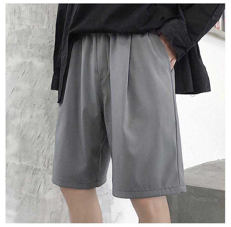 POSI - Effen shorts met rechte pijpen