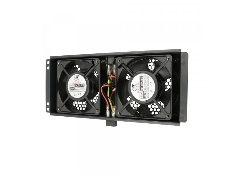 Extralink 2 FANS ROOF COOLING UNIT WITH CABLE TO THERMOSTAT, Køleventilator, Sort, Metal, 2 blæser(e), Vekselstrøm, 220 V