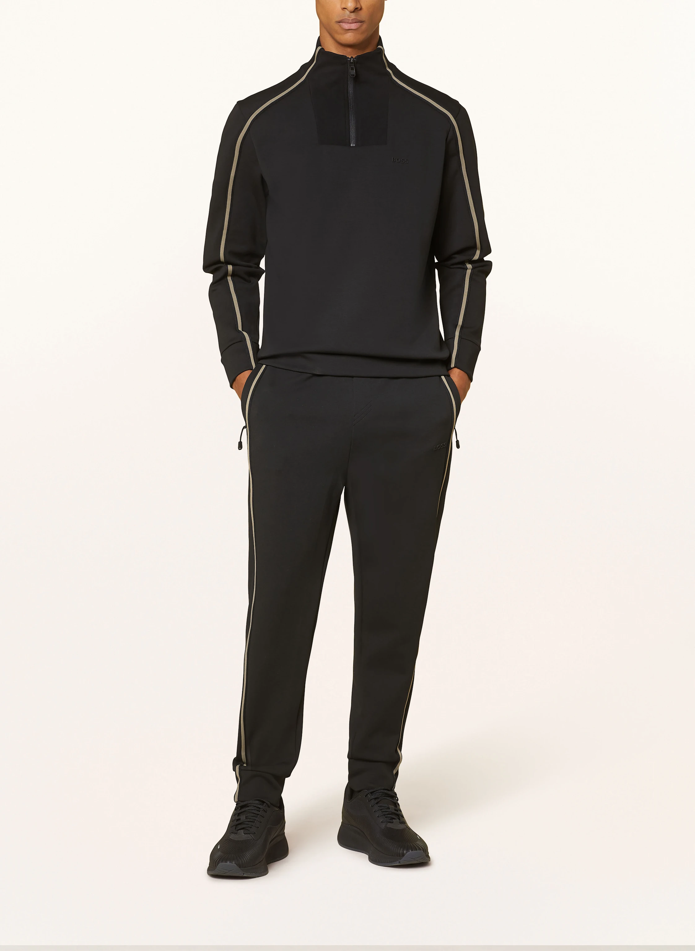 BOSS Sweat-Troyer mit Galonstreifen