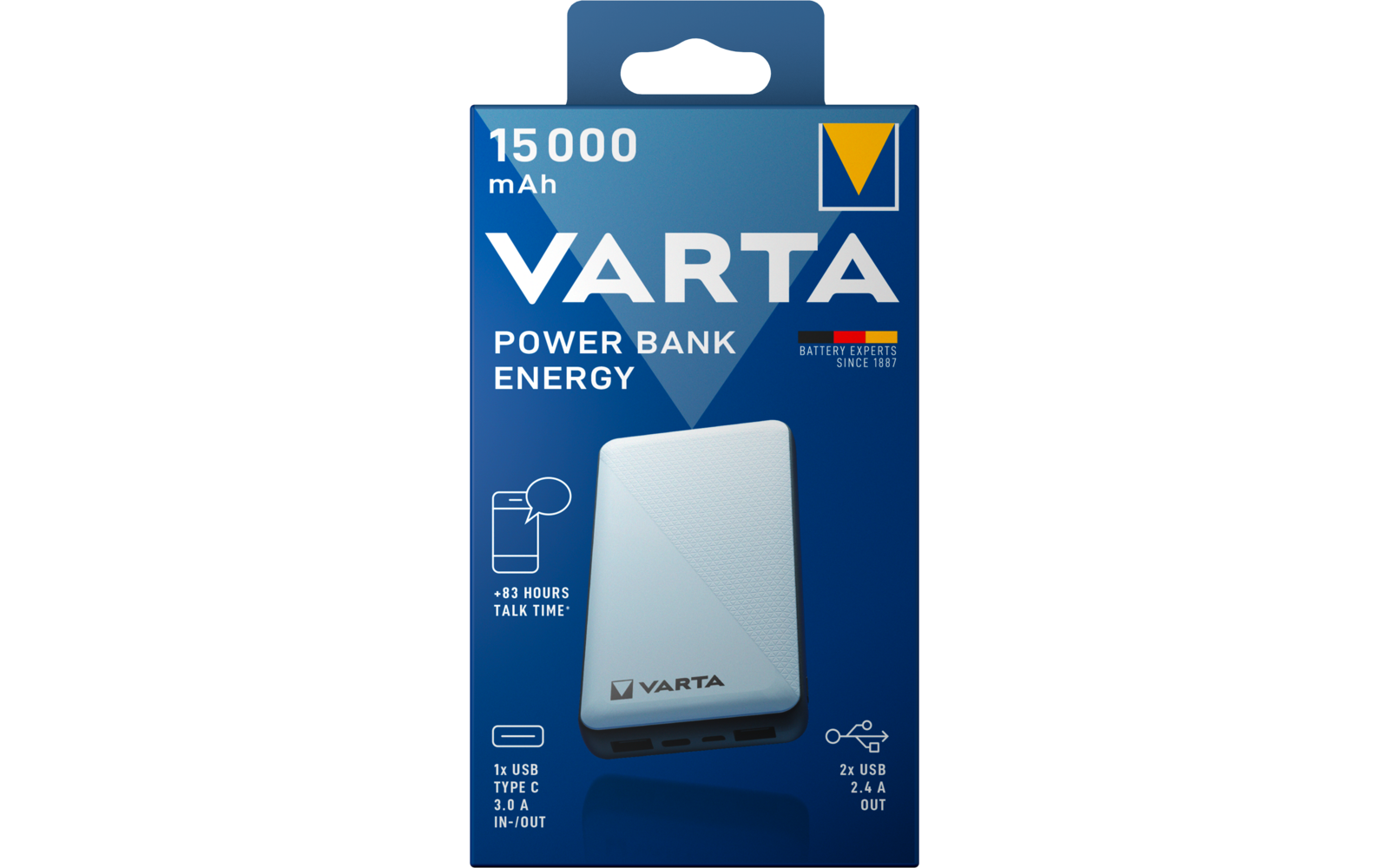 VARTA Power Bank Energy 15000mAh Box