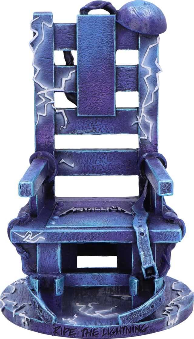 Nemesis Now Metallica actionfigur (Ride the Lightning-stol)