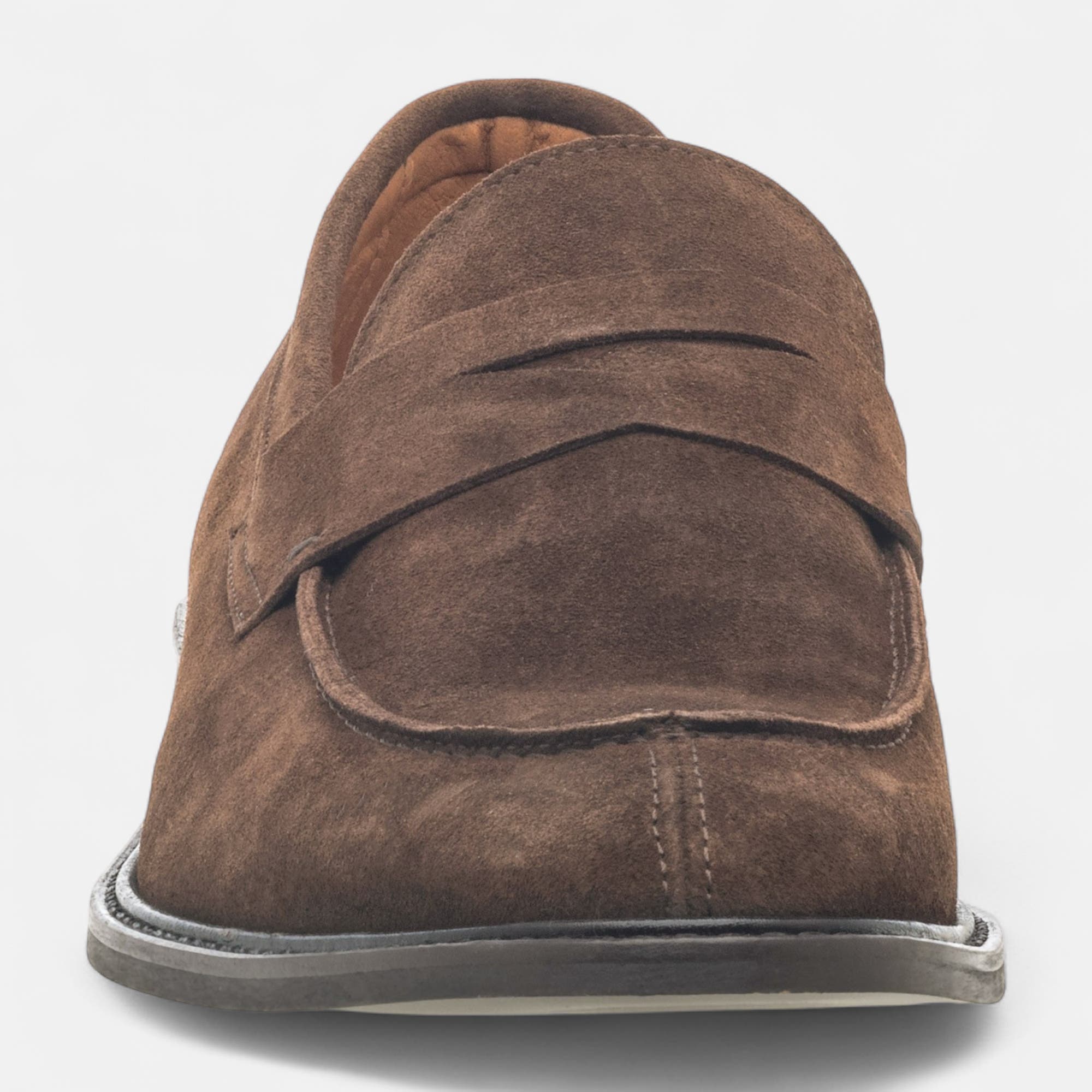 Mocassins Homme en cuir marron