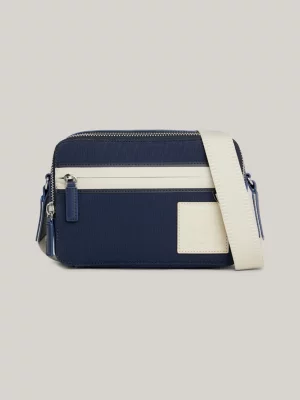 Bolsa para câmera com patch de brasão