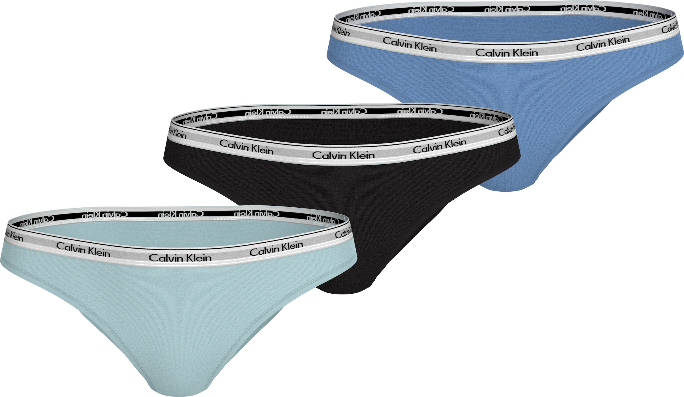 Calvin Klein Underwear Bikinislip »3 PACK BIKINI (LOW-RISE)«, 3 Stk. Low Rise mit Logobund
