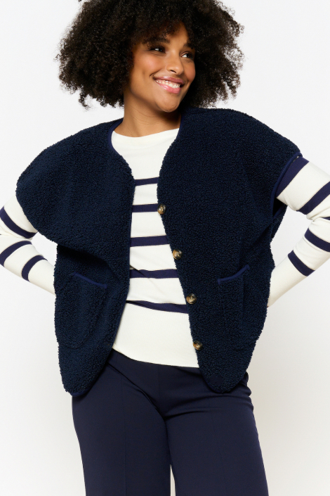 LolaLiza blauwe dames gilet