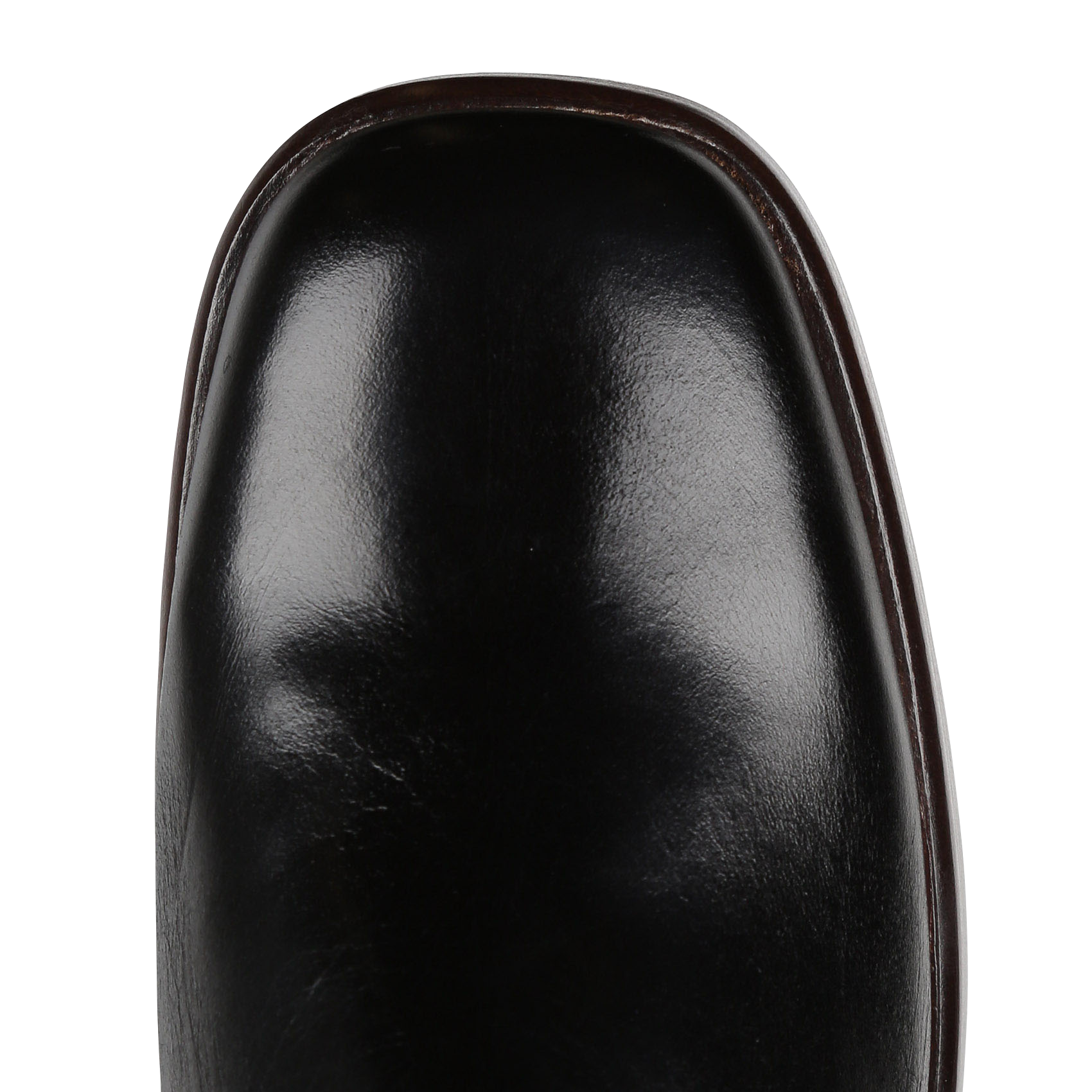 BETINA - Bottes talons hauts bout carré en cuir | Noir