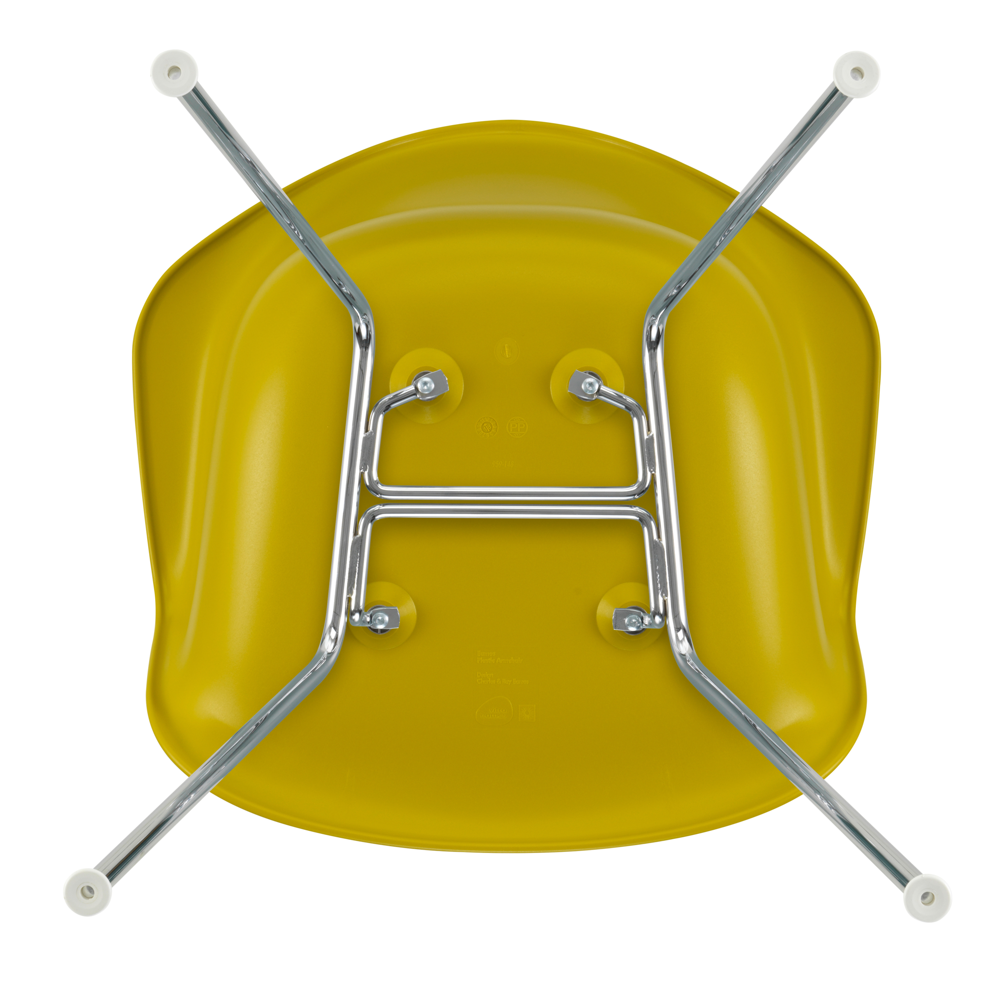 Eetkamerstoel DAX RE chroom Mustard