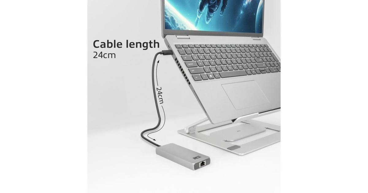 ACT ConnectivityUSB-C 4K / 8K 60Hz dockingstation  (Grijs)