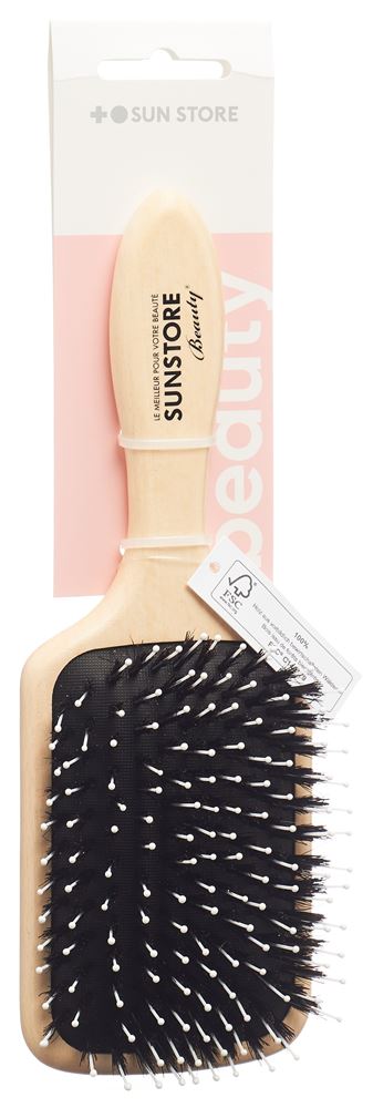 Sun Store Beauty Langhaarbürste<br>1 Stück, Buchenholz