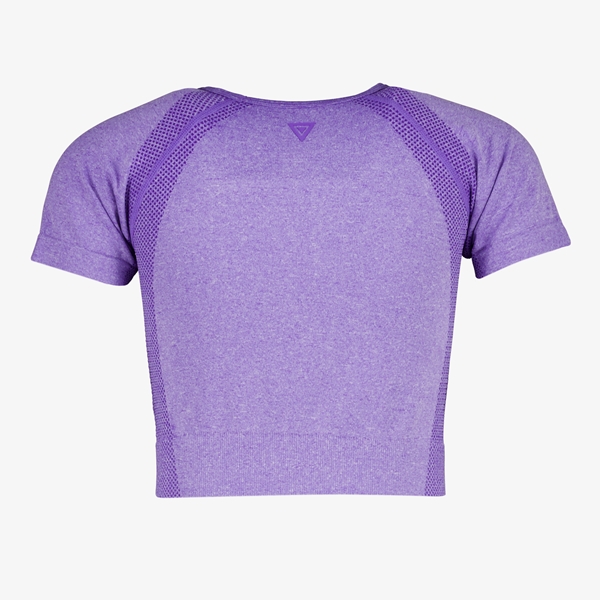 Osaga cropped meisjes sport T-shirt paars