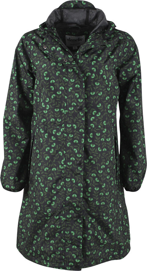 Danefæ Edith Rainjacket Black/khaki fleur