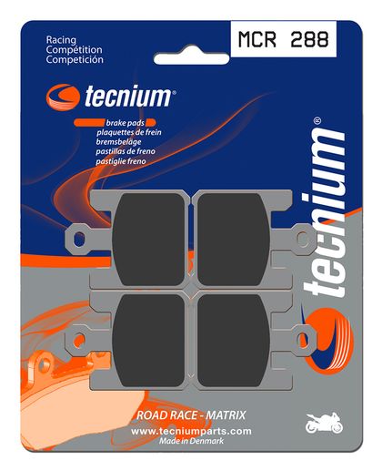 Plaquettes de freins Tecnium Racing métal fritté carbone - MCR288