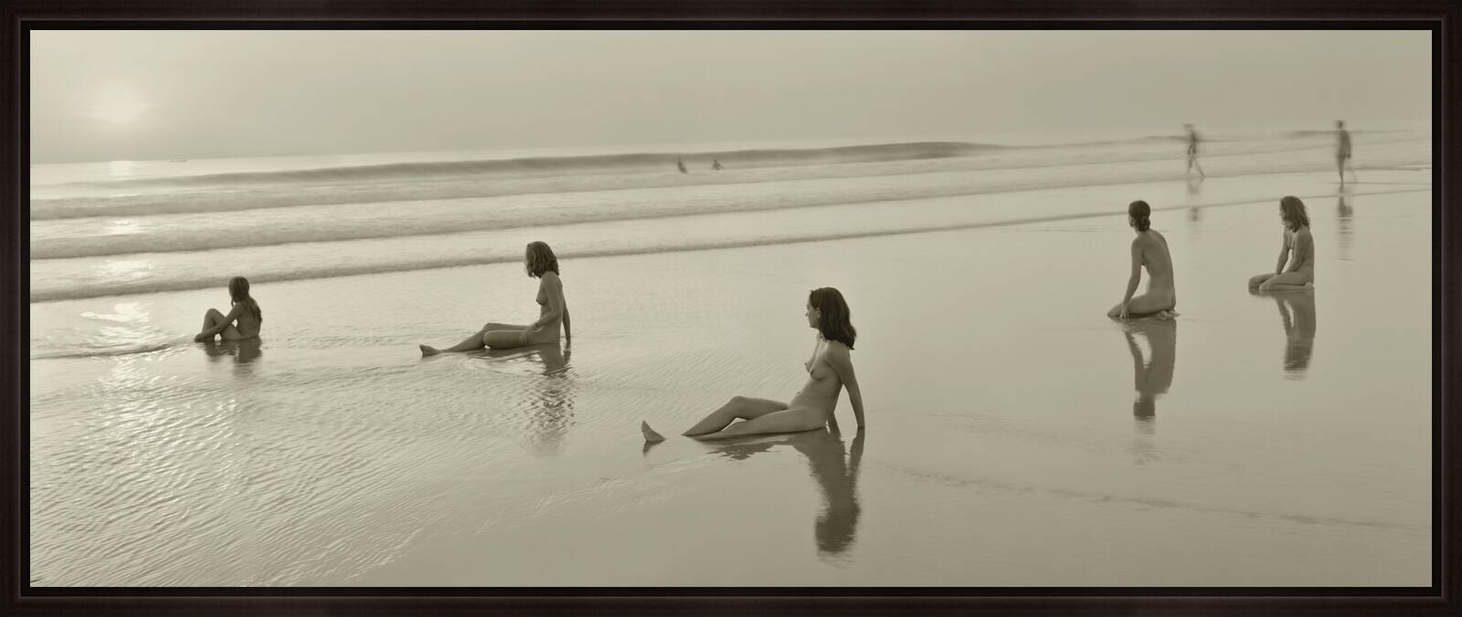 Allison, Lotte, Miranda, Maia and Vanessa; Montalivet, France, 2001 by Jock Sturges | Trunk Archive - Limited Edition. Edition of: 150. Studio Stamp.