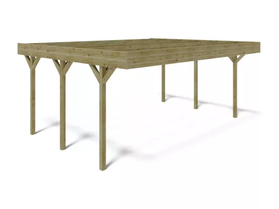 Carport, abri de voiture 6,06x5,03 m - 30,48 m2 - CAR5 - ALTANKA