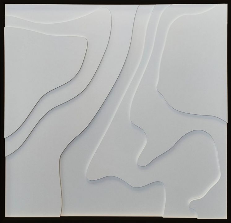 Schilderij Waves - versie A (zwarte relieflijst)