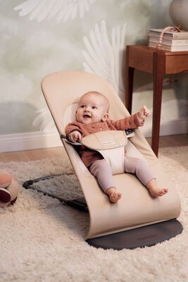 BabyBjörn Balance Soft Vippestol Vevet, Khaki/Beige