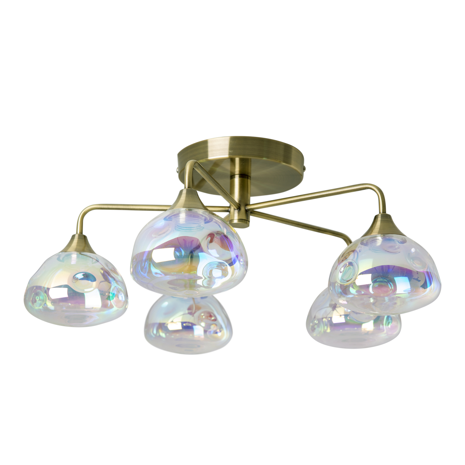 LED-Deckenleuchte VARNA - Messing - 5-flammig