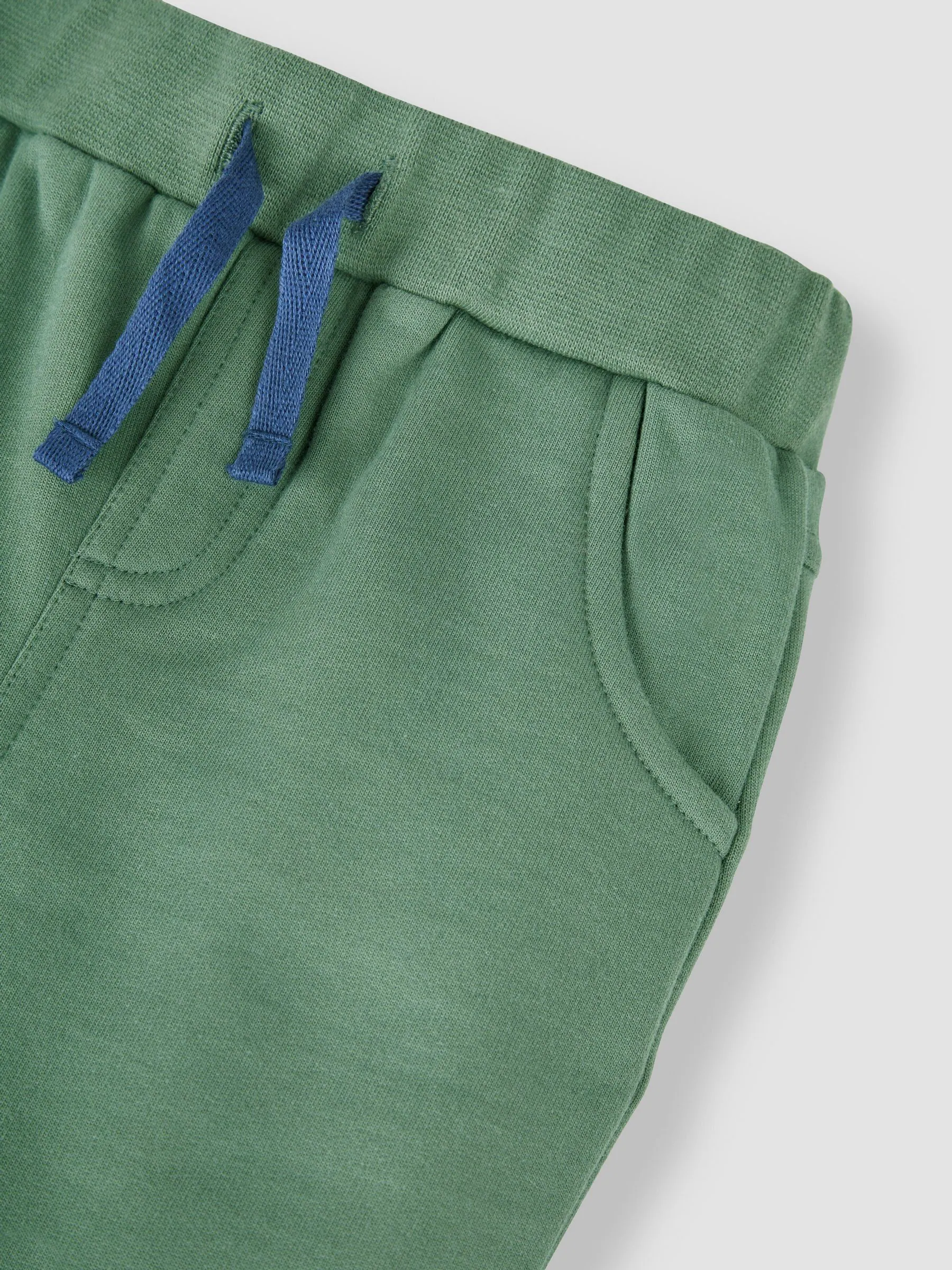 Kaki groen en blauw - JoJo Maman Bébé - 2 joggingbroeken