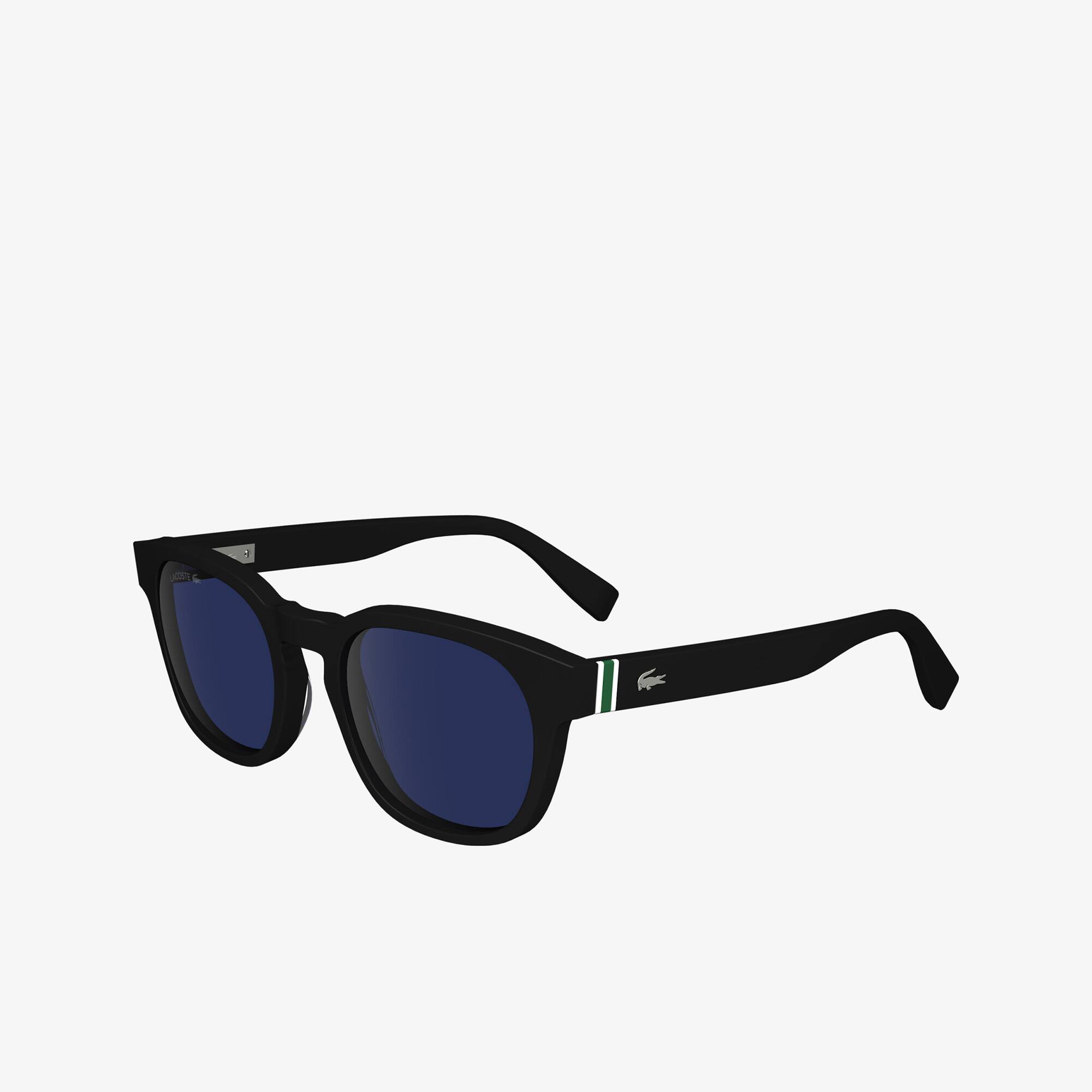 Lunettes de soleil Ribbon ovales en acétate Lunettes de soleil - Noir - Lacoste - Homme