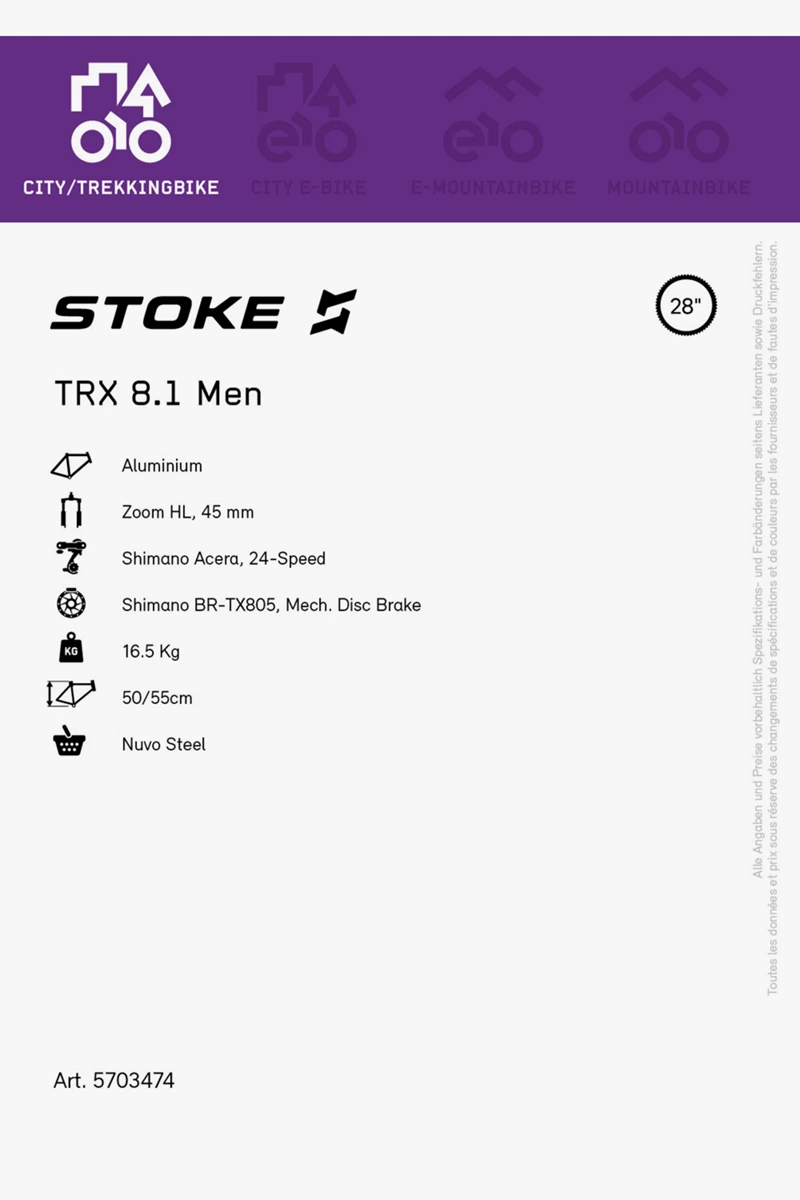 Stoke TRX 8.1 28 Herren Citybike 2023
