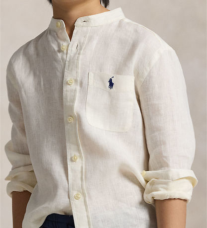 Polo Ralph Lauren Hemd - Leinen- Postbote - Weiß