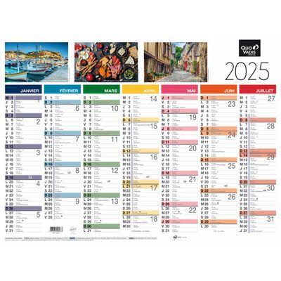 Quo Vadis - Calendrier Fantaisie - 13 mois - 55 X 40,5 cm - Tradition