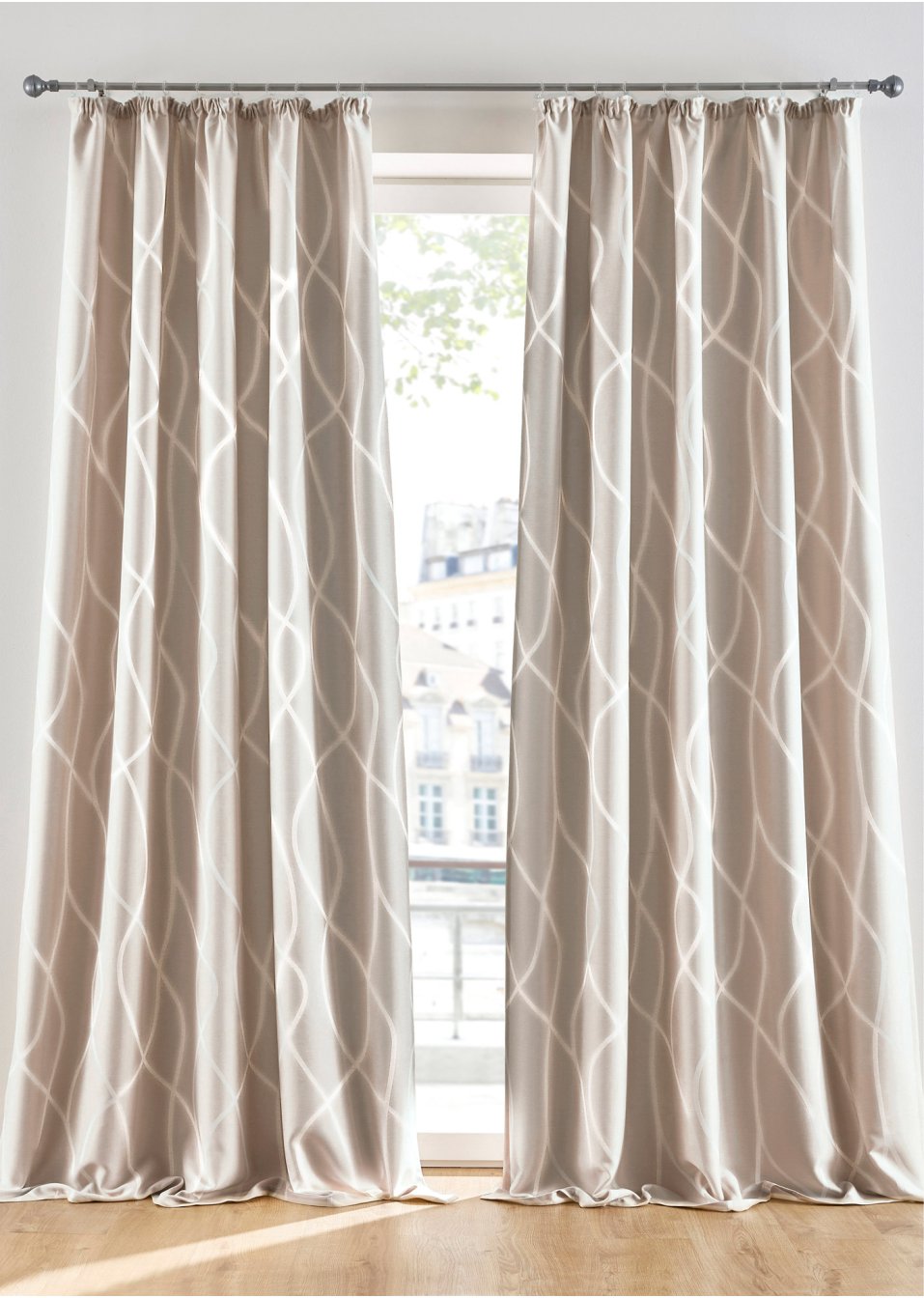 Rideau jacquard (1 pce)