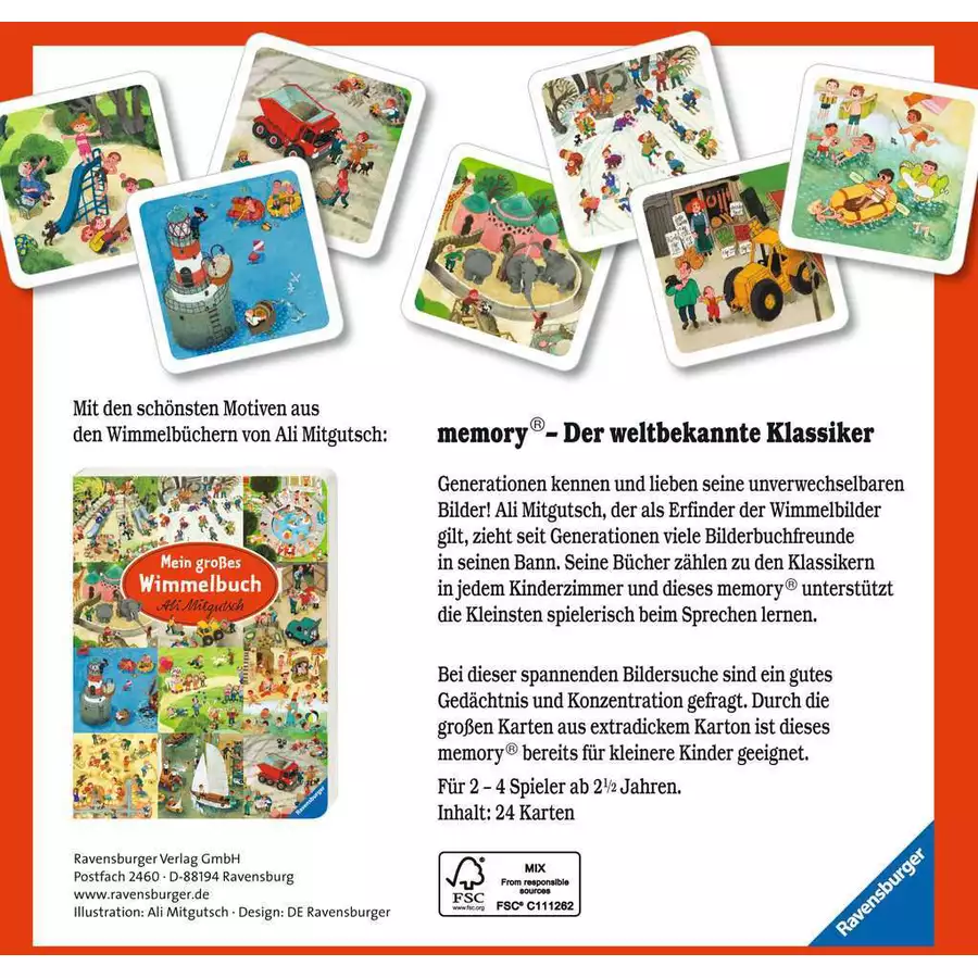 Ravensburger Meine schönsten Wimmelbilder memory® bunt