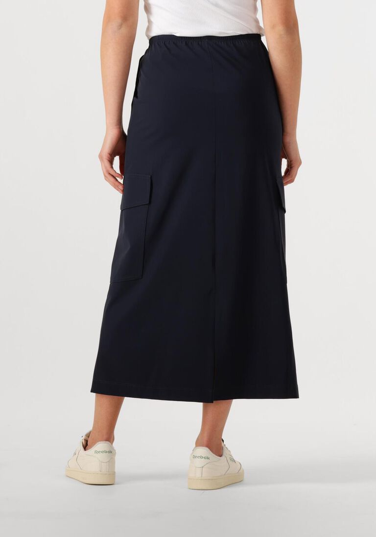 blauwe penn & ink midirok skirt