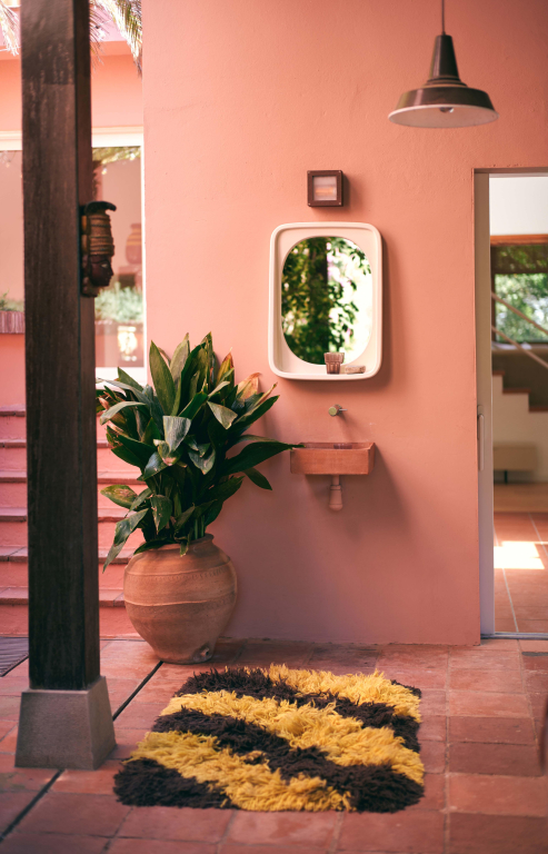 HKliving Curve spiegel 52x71 Ochre Matt