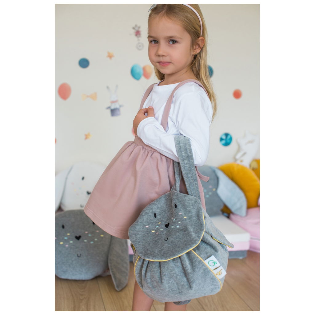 WigiWamaWigiWama   Samt Kinderrucksack Hase