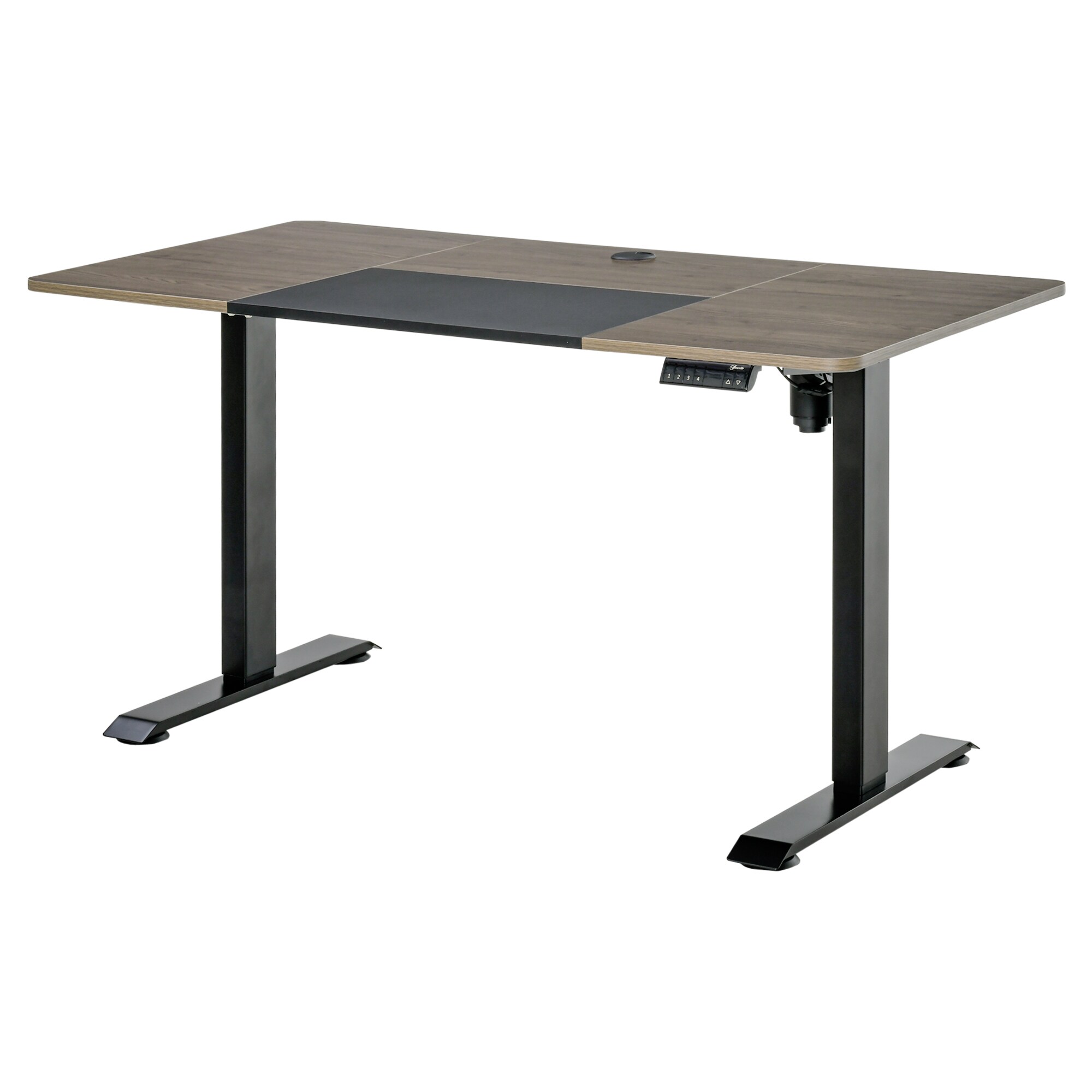 Vinsetto PC-Tisch elektrisch höhenverstellbar, LED-Anzeige 140 x 70 x 72-116 cm (BxTxH)