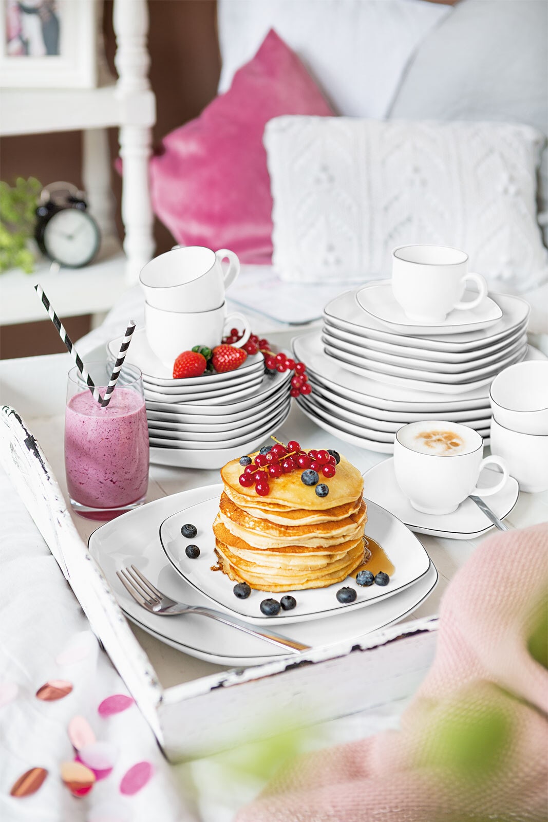 Seltmann Weiden Dessertschale LIDO 2er Set weiß/ schwarz
