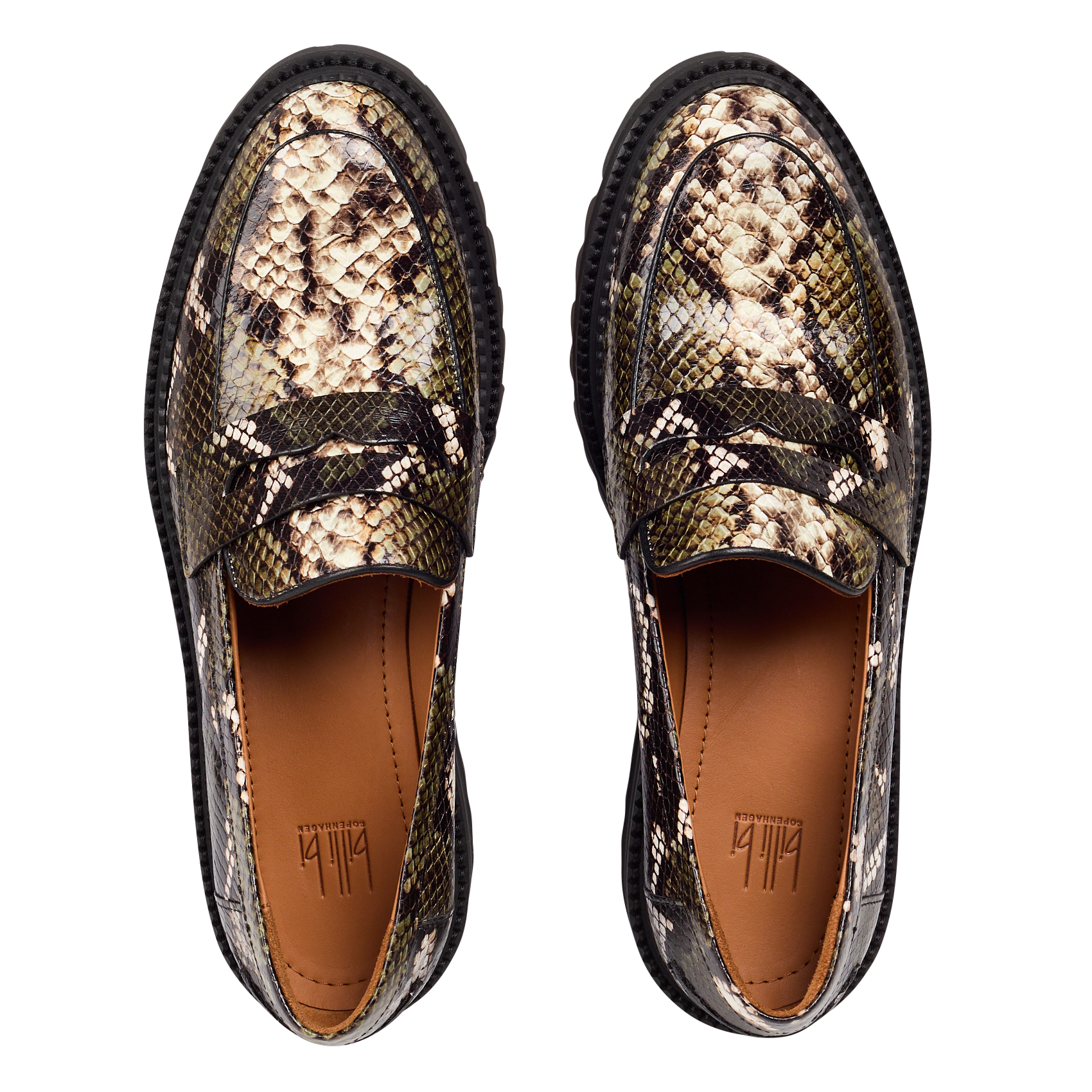 Mocassins en cuir | Kaki